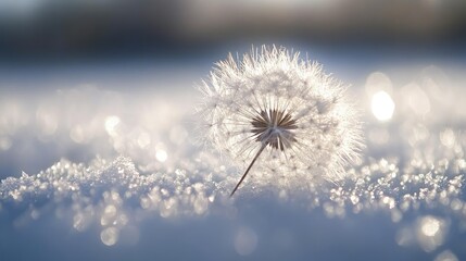 dandelion in the wind
