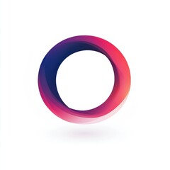 Abstract Swirling Pink and Purple Circular Design