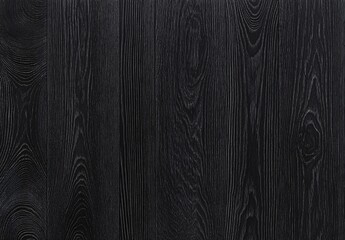 Dark Wood Texture: Black Grain Wood Background,  Elegant Vertical Wooden Panel