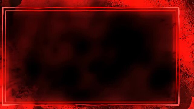 Abstract red background design with dark patches and a frame for various creative uses