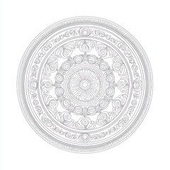 Intricate Circular Mandala Design Showing Geometric Patterns