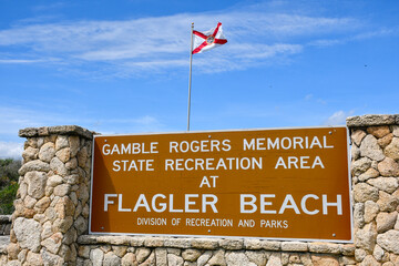 Gamble Rogers Memorial State Recreation Area Flagler Beach in Flagler County, Florida
