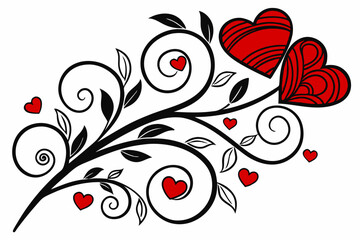 Dive into the artistry of vector line art with this stunning Valentine's Vibrant Horizon design! A perfect blend of creativity and romance, this artwork is ideal for Valentine.