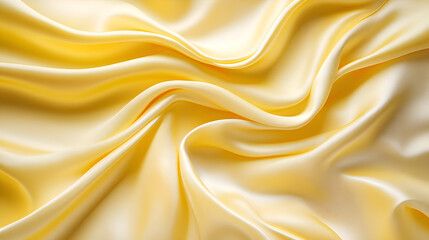 Obraz premium Rich Yellow Fabric Background - Elegant and Vibrant Textile Texture