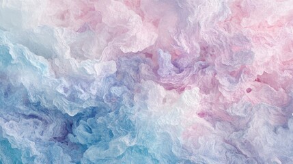 Fototapeta premium A soft, abstract background featuring swirling pastel colors of pink, blue, and lavender.