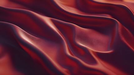 Obraz premium Luxurious Red Satin Drape - Elegant Fabric for Bold Interior Styling