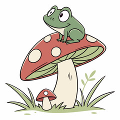 mushrooms in the forest