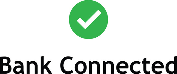 bank connected icon design. representing financial technology services, innovative banking solutions, digital transactions, logo for business