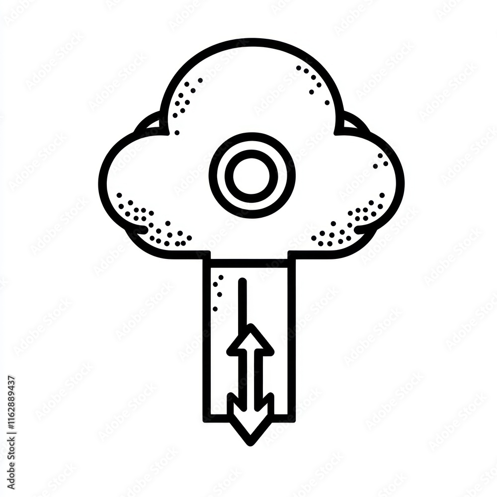 Poster cloud data transfer uploading downloading information