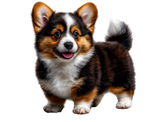 A set of vector illustrations featuring cute puppies of various breeds in detailed, lifelike depictions. Perfect for pet-themed designs, including Beagles, Dachshunds, Shih Tzus, and French Bulldogs. 