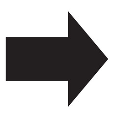 bold arrow on the right icon. Element of simple icon for websites, web design, mobile app, info graphics. Signs and symbols collection icon for design and development on white background.