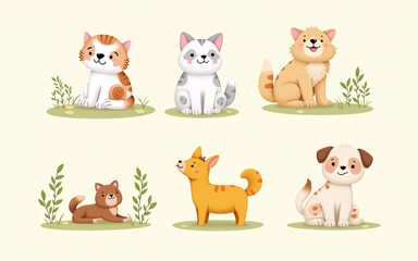 Cartoon Animals Clipart Collection