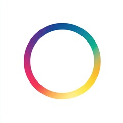 Colorful Gradient Circle Abstract Design Image
