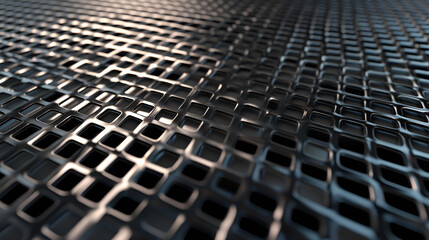 Abstract Metallic Grid: Futuristic and Industrial Design for Modern Aesthetics