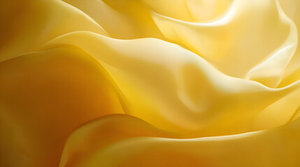 Obraz premium Abstract Yellow Waves: Fluid Art Digital Wallpaper and Textured Background Design