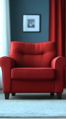 Lush red fabric backgrounds Rich crimson chair cushions inviting
