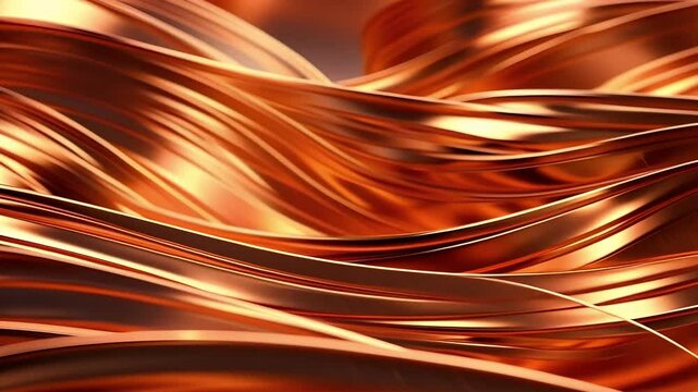 Abstract golden particle waves 4K resolution video golden particles flowing wave animation video golden glitter particles animated video waves with golden particles video