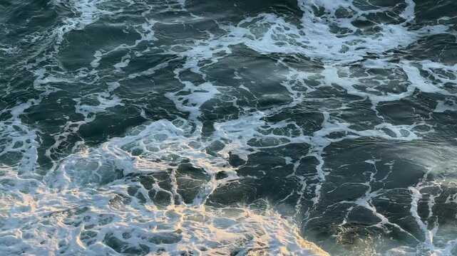  Sea storm waves ocean huge crashing waves.