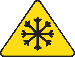 Cold, freezing sign symbol vector.eps