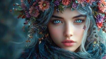 Portrait of a beautiful woman.