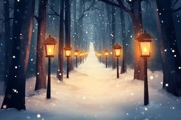 Snowy Path for St. Stephen's Day