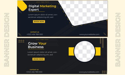  minimalist background for banner template, Set of simple business banner design template, Template design banner restaurant food promo for web and social media purpose