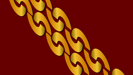 chain design for wall or interior decor