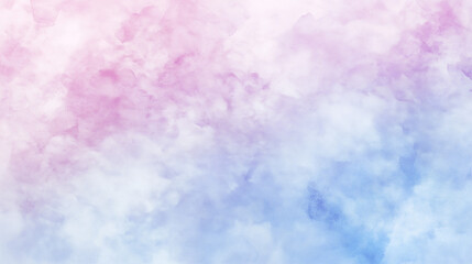 Fototapeta premium A smooth, seamless gradient background combining soft pastel colors, elegantly transitioning from light pink to lavender and sky blue, with a subtle texture reminiscent of watercolor paper. Perfect fo