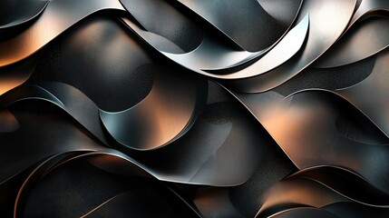 Metal abstract wallpaper with a lot of details