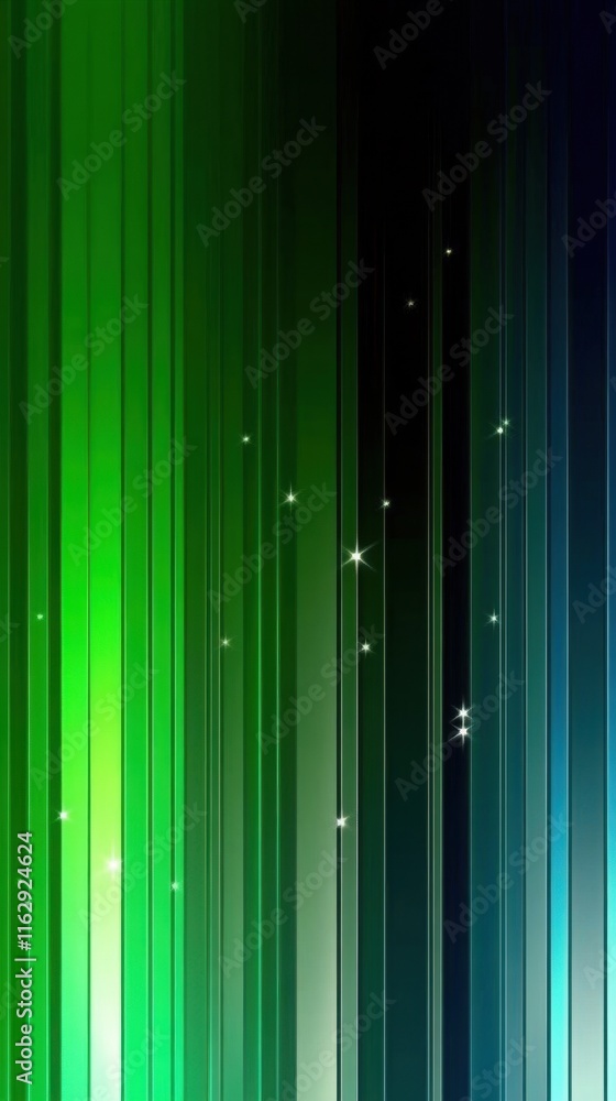 Poster vibrant gradient of emerald and teal with bright accents creates a mesmerizing abstract atmosphere