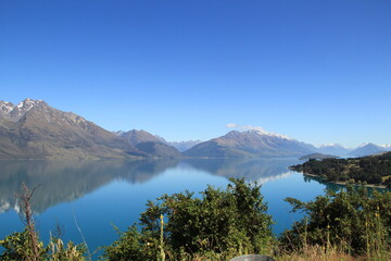 Obraz premium lake and blue sky