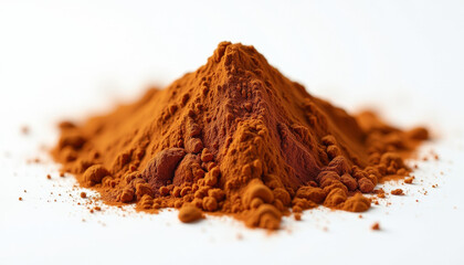 Close-up of a Pile of Orange Spice Powder