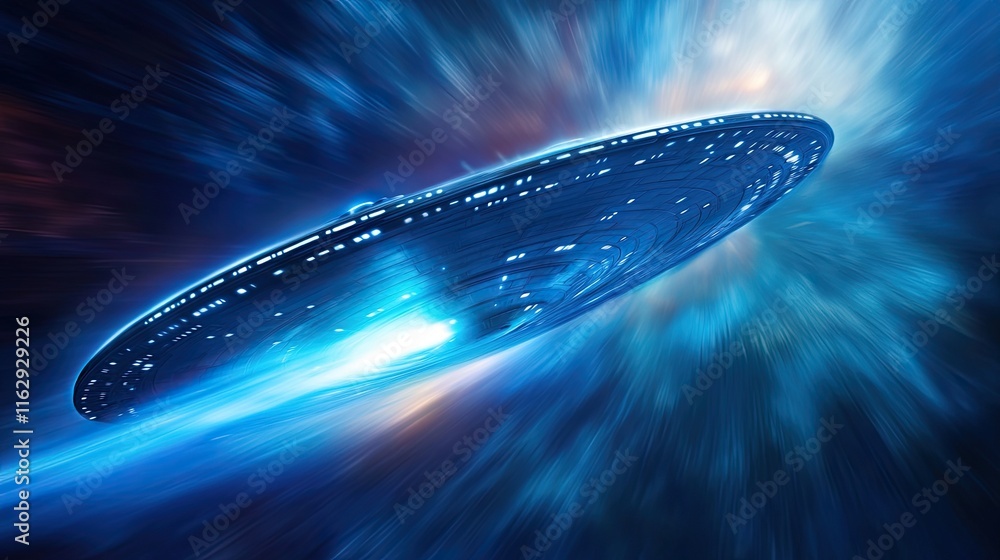 Poster Unlocking the Secrets of Faster Than Light Travel Through Hyper Space Explorations