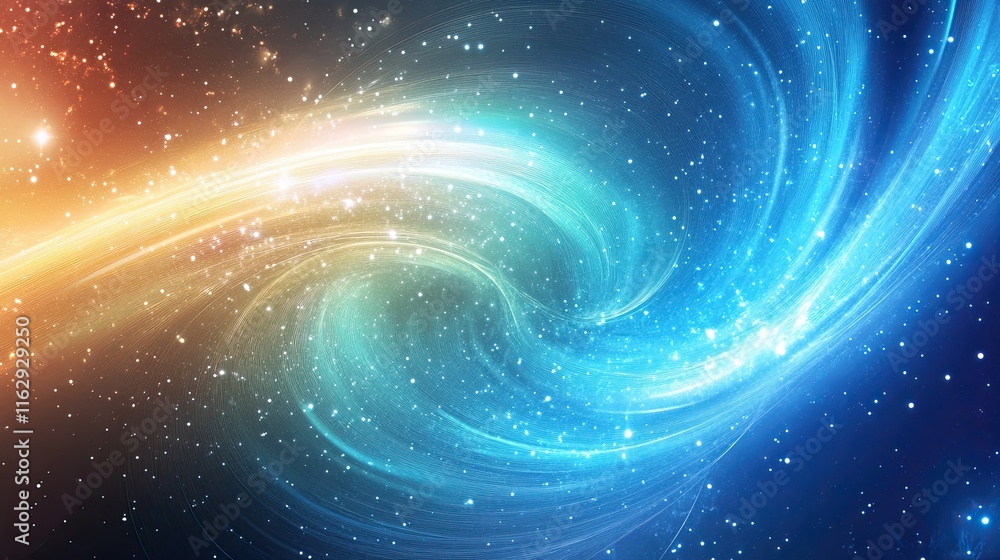 Poster exploring the secrets of faster-than-light travel through the vibrant cosmos of hyperspace