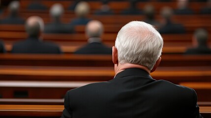 Fototapeta premium Observing the Discussion in a Formal Meeting Setting With Attentive Participants