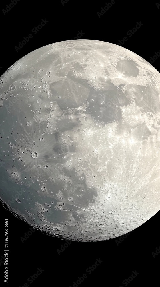 Aufkleber Understanding Why We Only View One Side of the Moon During Our Journeys Through Space