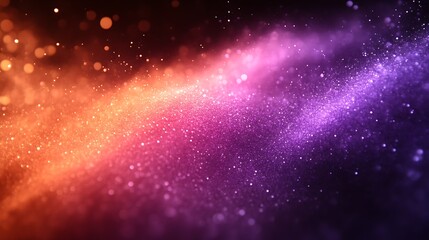 Abstract Glittering Background With Orange Purple Hues