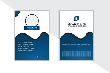 Modern and minimalist id card template | Creative id card design for your company employee.