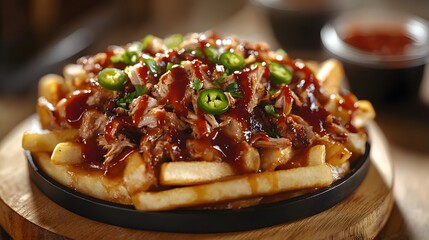 Gourmet Poutine with Spicy Toppings