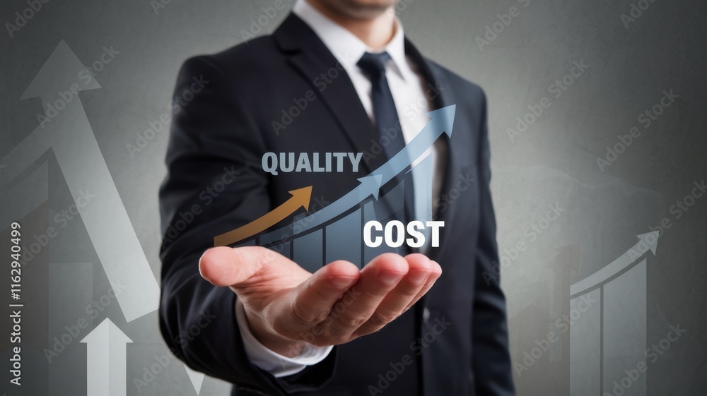Aufkleber improving product/service quality and cost optimization for efficiency gains