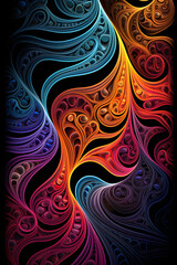 Vibrant Display of Mathematical Harmony Unveiled Through Infinite Depths of Fractal Patterns