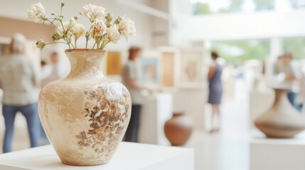 International art exhibition showcasing diplomatic themes city gallery visual arts modern space engaging perspective