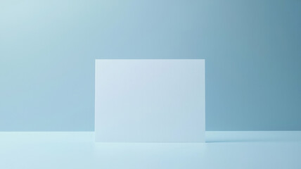 A blank greeting card mockup on a clean, minimal background, perfect for showcasing custom artwork or personal messages, providing a versatile canvas for creativity and design.
