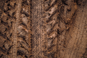 mud, muddy road, tire tracks, tread marks, off-road