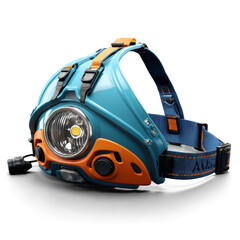 Innovative camping headlamp with adjustable straps designed for outdoor activities and nighttime adventures