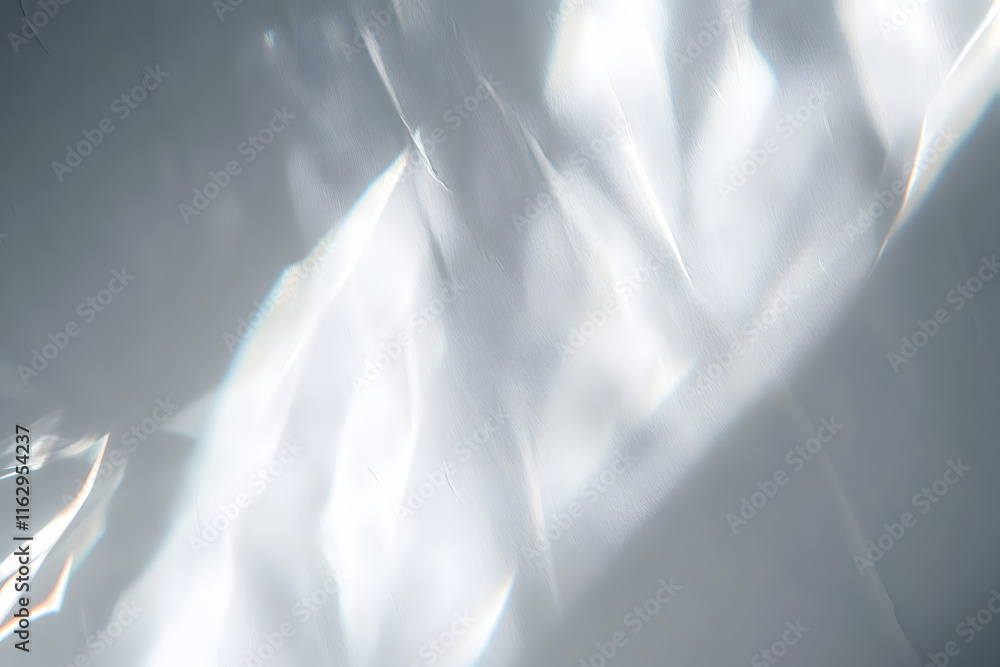 Aufkleber blurred overlay effect for photo and mockups. wall texture with organic drop diagonal shadow and ray