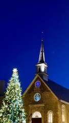 Christmas Tree and Church