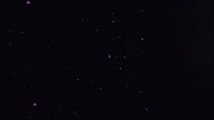 Bokeh background. Dark red gold magical christmas bokeh background