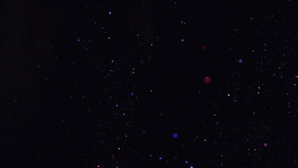 Bokeh background. Dark red gold magical christmas bokeh background