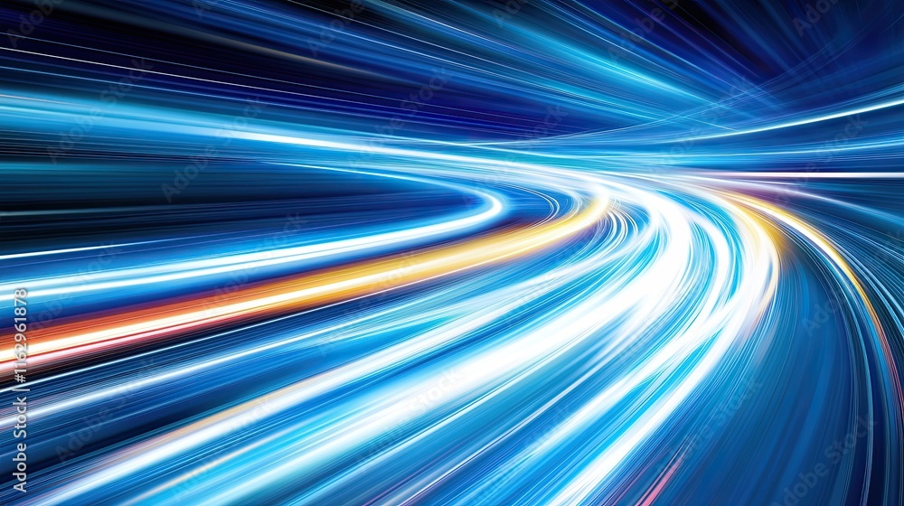Poster myths and misconceptions about the speed of the world expressed through vibrant light trails